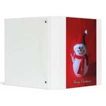 Peace Sign Snowman binder