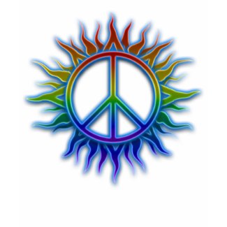 Peace Sign Sun zazzle_shirt