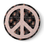 Peace Sign Trendy Buttons