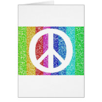 Peace Sign White Card