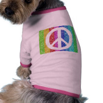 Peace Sign White pet clothing