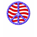 Peace Sign with Stars and Stripes t-shirts by AuntBetsy Peace Sign with Stars and Stripes t-shirts