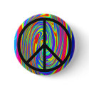 Peace Sign With Trippy Tye Dye buttons by cowdencraig Peace Sign With Trippy Tye Dye buttons