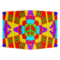 PEACE SIGNS ABSTRACT BINDER
