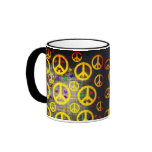 Peace Signs and Hearts mugs