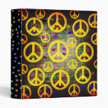 Peace Signs and Hearts Vinyl Binders