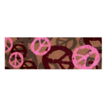 Peace Signs Book Mark Marker business cards