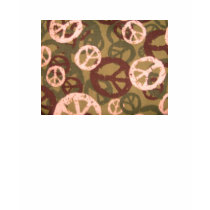 Peace Signs/Camo Look-Destroyed T-Shirt by pammys Peace Signs/Camo Look-Destroyed T-Shirt