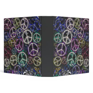 Peace Signs Collage binder