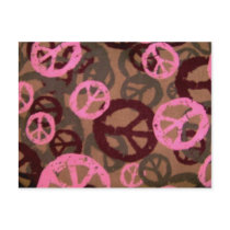 Peace Signs Design Postcard-Blank