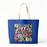 "PEACE Signs" Jumbo Tote Bag