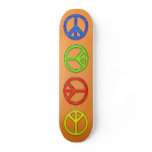 PEACE SIGNS SKATEBOARD