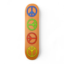 PEACE SIGNS SKATEBOARD by dgpaulart PEACE SIGNS SKATEBOARD