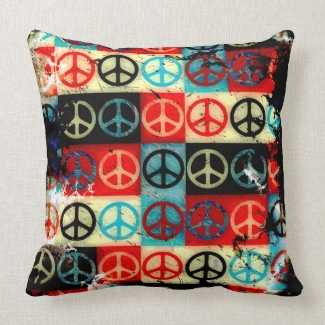 Peace Signs Throw Pillow