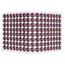 Peace Signs US Flag binders by JuJuGarden Peace Signs US Flag binders