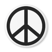 peace simbol magnets