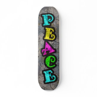Peace skateboard