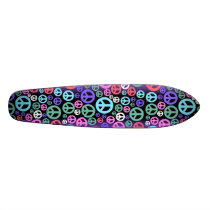 peace skate board deck