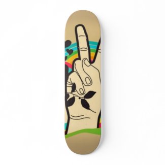 peace skateboard