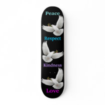 Peace Skateboard by twopurringcats Peace Skateboard