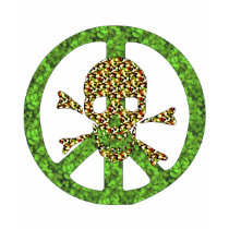 Peace Skull t-shirts by orsobear Peace Skull t-shirts