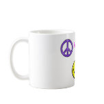 peace, smiley, pretty heart, Peace, Love, Happi... Mugs