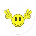 Peace Smiley stickers by EvilSkull Peace Smiley stickers