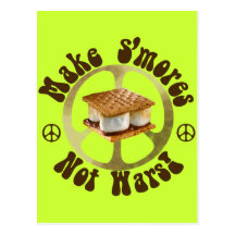 Peace - Smores Not War Postcard