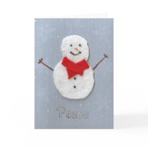 Peace Snowman cards by IfiStav Peace Snowman cards