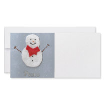 Peace Snowman Photocard Photo Card