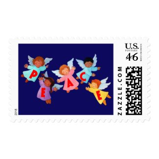 Peace Stamp with Angels stamp