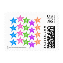 Peace Star Flag Postage Stamps