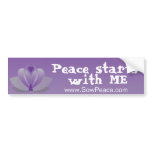 Peace Starts With Me Bumper Stickers