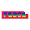 Peace Sticker 2 bumper stickers by clarachandler Peace Sticker 2 bumper stickers