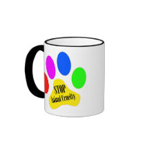 Peace STOP ANIMAL CRUELTY Mug
