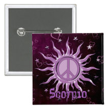 Peace Sun Buttons