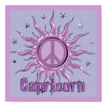 Peace Sun Capricorn posters