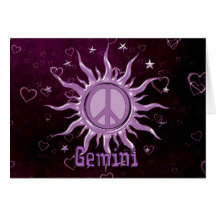Peace Sun Gemini Cards