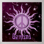 Peace Sun Gemini Posters