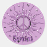 Peace Sun Gemini Sticker