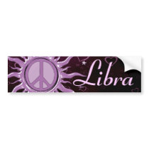 Peace Sun Libra Bumper Stickers