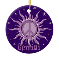 Peace Sun ornament