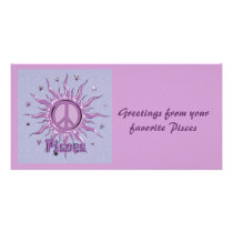 Peace Sun Picture Card