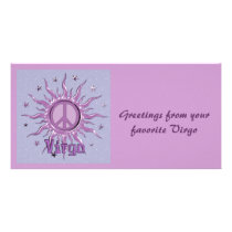 Peace Sun Personalized Photo Card