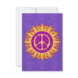 Peace Sun Spiral Invitations