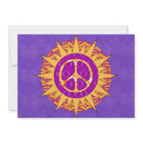 Peace Sun Spiral Custom Announcements