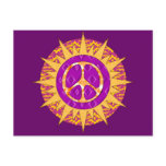 Peace Sun Spiral Post Cards