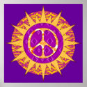 Peace Sun Spiral posters