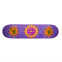 Peace Sun Spiral Skate Board Decks
