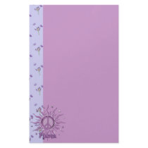 Peace Sun Stationery Design